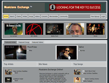 Tablet Screenshot of musiciansexchangeonline.com